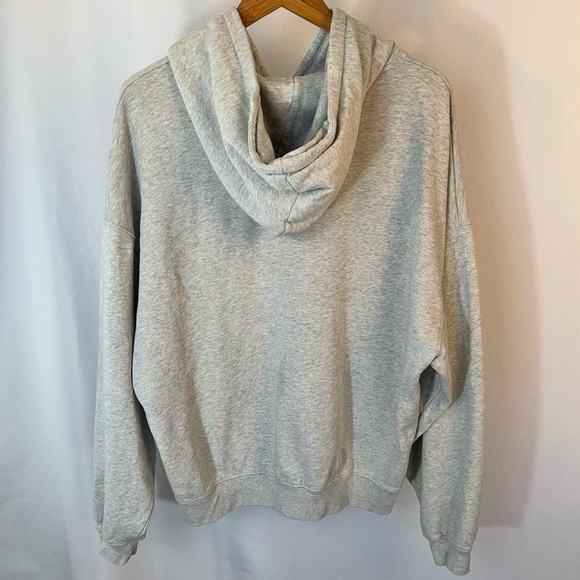 Anine Bing Harvey oversized grey hoodie with black logo. Size M. 100% cotton. - Picture 6 of 9